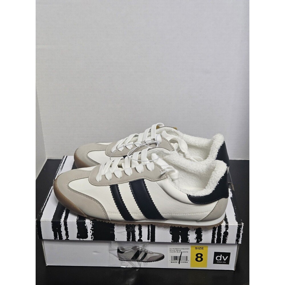 Sz 8 - DV Dolce Vita Rascal Blue & Cream Retro Low Top Sneakers Womens
